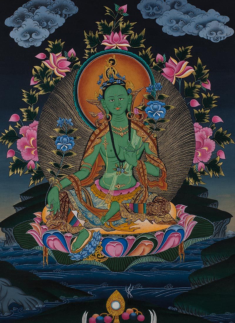 Green Tara | Thangka Mandala